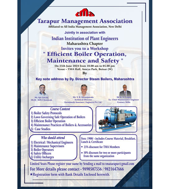 Efficient Boiler Operation, Maintenances and Safety 